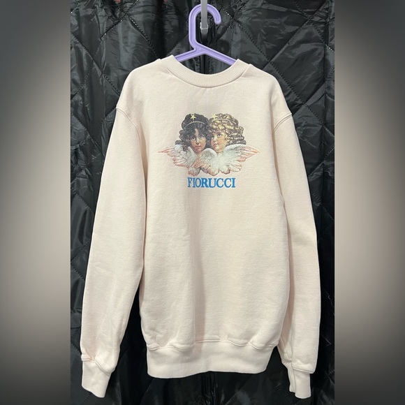 Vintage sweatshirt - pale pink crewneck - Fiorucci angels graphic - Picture 8 of 10